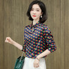 ASE-3513真丝衬衫女士2021秋季新款法式时尚设计感小众气质圆点桑蚕丝上衣 商品缩略图3