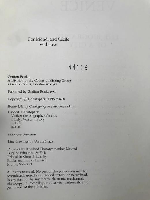威尼斯：一座城市的传记（馆藏1988） 数百幅插图 精装16开 商品图4