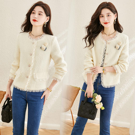 秋装新款，时尚潮流小香风外套（配胸花）HR-YZCC893 商品图7