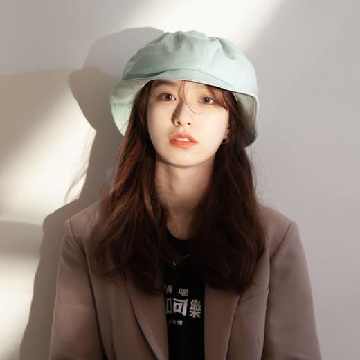 设计师小众大版日系慵懒风渔夫帽女显脸小云朵贝雷帽大檐防晒盆帽 商品图2