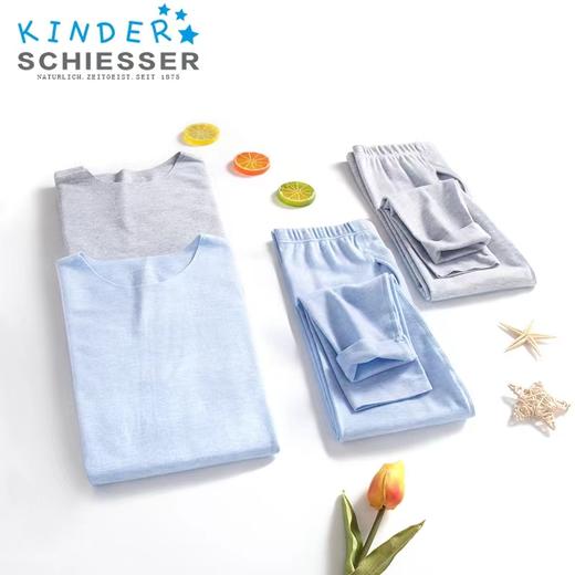 【棉莫随型裁】SCHIESSER 德国舒雅男童71%莫代尔+18%棉+11%氨纶薄绒打底保暖秋衣220g套装37/17704W 商品图2