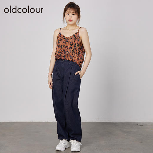 oldcolour商场同款宽松遮肉显瘦休闲帅气牛仔裤女N33113319 商品图2