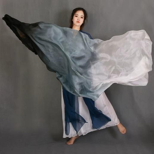 跳舞扇子长稠扇扇古典舞长扇舞蹈扇子加长墨兰左手指月古风舞扇子 商品图4