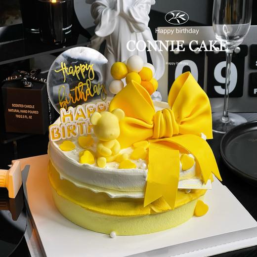 【1044】小熊蝴蝶结黄色 商品图0