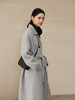 HeyDress毛呢外套女秋冬绵羊毛宽松中长款人字纹高端气质羊毛大衣 商品缩略图1