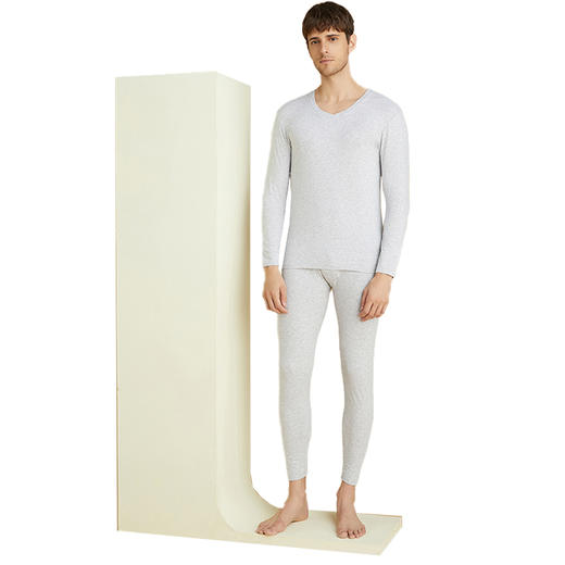 【棉+人棉超值】SCHIESSER德国舒雅男士棉加粘纤薄型保暖衣65/17913W 商品图1