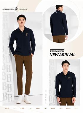 4F比华利保罗 长袖POLO衫