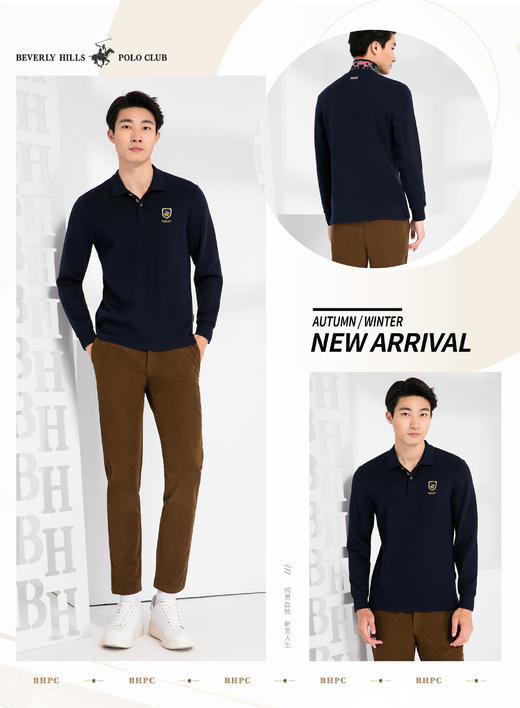 4F比华利保罗 长袖POLO衫 商品图0