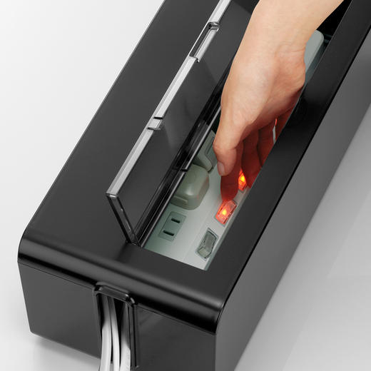 日本进口inomata电线收纳盒插座集线盒拖板集线器插头电源理线盒 商品图3