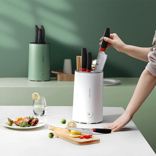 乐扣乐扣 刀架餐具消毒机（绿白随机）ENS1117WHT 商品图0