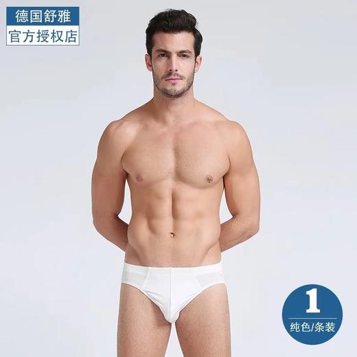 （清仓款，不退换，颜色随机）SCHIESSER/舒雅男士莫代尔舒适轻薄透气贴身纯色三角内裤35/1781S 商品图1