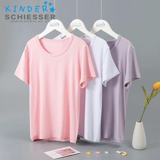 【基础莫代尔】SCHIESSER KINDER 德国舒雅女童莫代尔短袖上衣36/5261M 商品图0