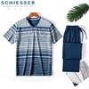 【100%丝光棉】SCHIESSER 德国舒雅铂雅V领丝光纯棉短袖长裤套装 99/18092H 商品缩略图0
