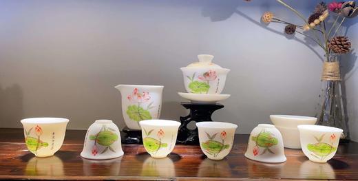 原矿羊脂玉瓷茶具 商品图0