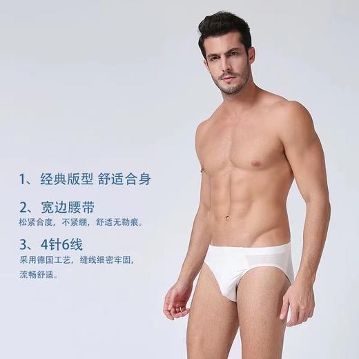 （清仓款，不退换，颜色随机）SCHIESSER/舒雅男士莫代尔舒适轻薄透气贴身纯色三角内裤35/1781S 商品图2