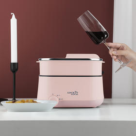 乐扣乐扣 多功能电煮锅（白绿粉随机）EJR227WHT