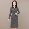 YWE 229024两件套装连衣裙中长款格子外套裙 商品缩略图0