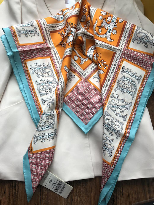 丝巾 红边 蓝边 自己备注 商品图2