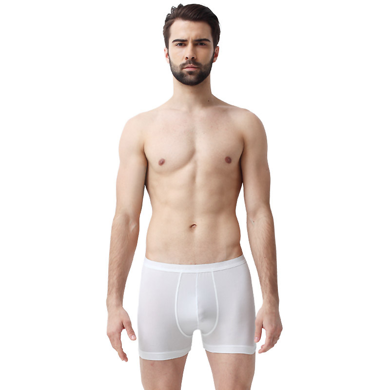 （清仓款，不退换，只有白色）SCHIESSER/舒雅男士冰丝中腰平角内裤35/1772T