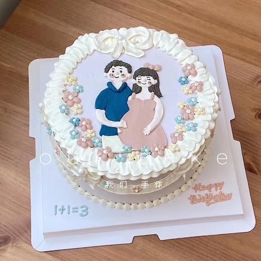 孕妈妈的手绘（纸托上的插件由客人提供）-低糖处理无添加 商品图3