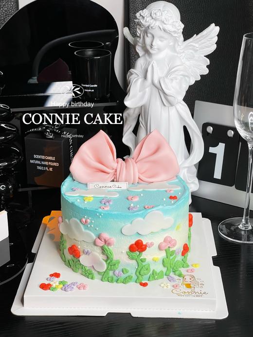 【1055】粉色蝴蝶结手绘款 商品图1