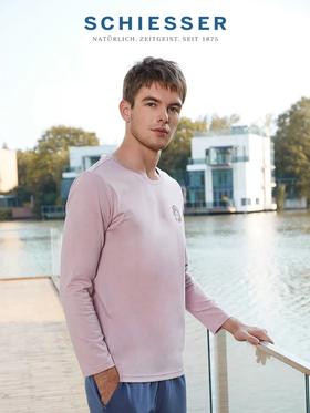 【棉混纺】SCHIESSER  舒雅男士棉质混纺凉感亲肤家居长袖上衣19280U