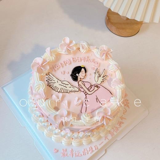 孕妇妈妈手绘蛋糕-低糖处理无添加 商品图1
