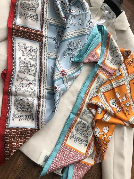 丝巾 红边 蓝边 自己备注 商品图5