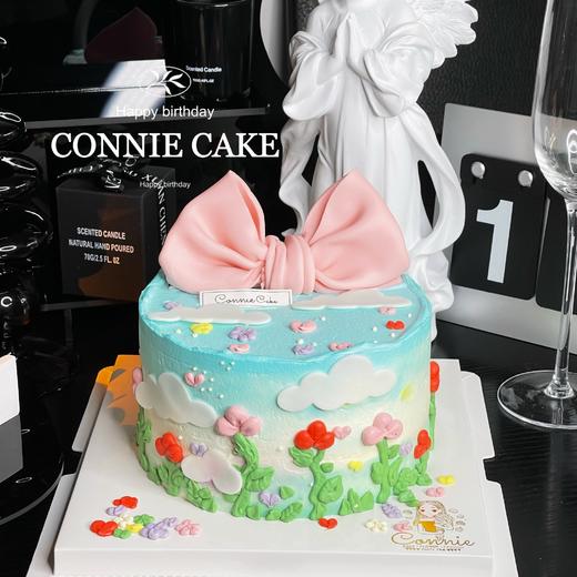 【1055】粉色蝴蝶结手绘款 商品图0