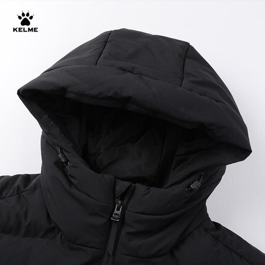 卡尔美22冬季新款棉服 运动休闲儿童长款连帽棉衣 过膝棉袄 商品图3