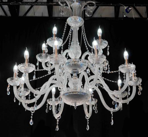 15头玻璃水晶灯-青光白（运费自理） 商品图0