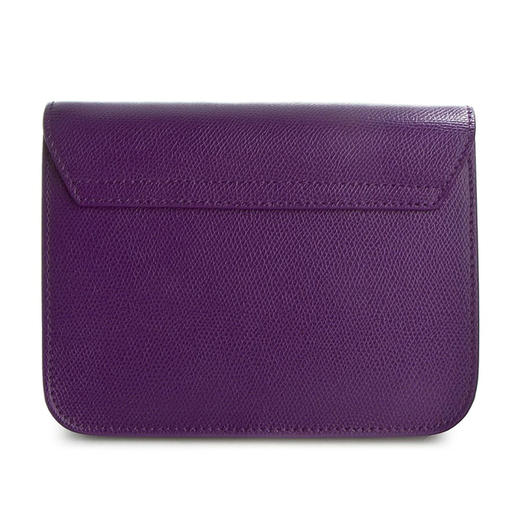 FURLA 芙拉 女士皮革金属字母徽标刻花斜挎单肩包 紫色 820681 B BGZ7 VIOLA 商品图2