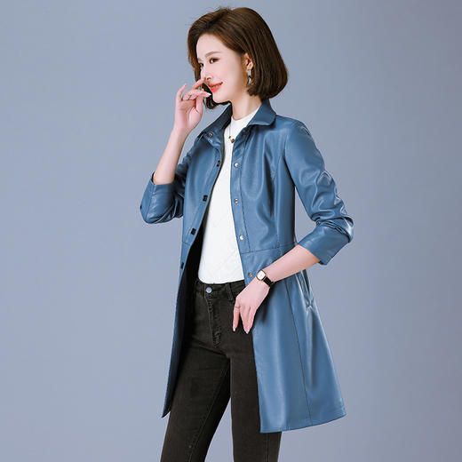 YCE 6690-1001仿真皮衣修身韩版大码时尚外套 商品图2