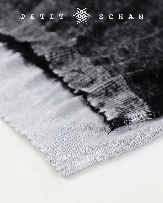 PETIT SCHAN小闪 CLO#052 Dirty Sweater 羊绒棉 印染带帽针织衫 商品图10