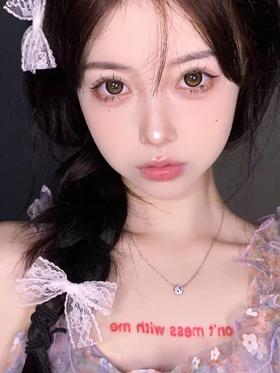 Sntty月抛美瞳 SN-012银耀石棕 14.5mm