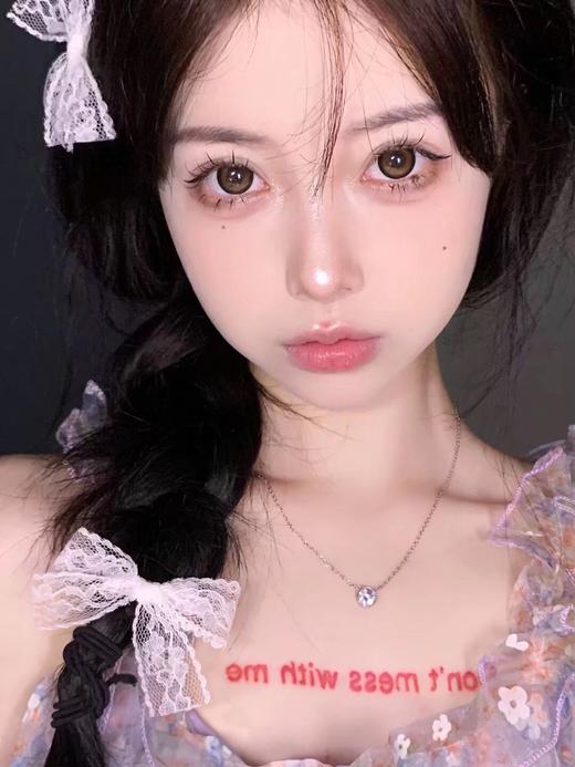 Sntty月抛美瞳 SN-012银耀石棕 14.5mm 商品图0