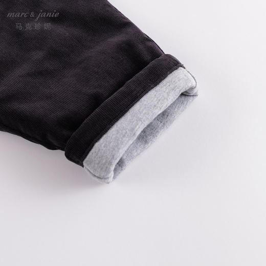 马克珍妮秋冬新款 女童灯芯绒夹棉直筒裤 儿童裤子221757 商品图4