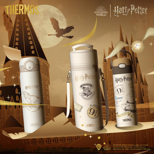 膳魔师THERMOS X哈利波特联名款儿童保温杯吸管婴儿宝宝杯大容量 商品图1