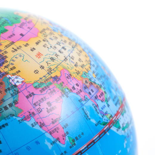 齐心B1002地球仪20cm中号儿童教学用 初中小学学生用小型摆件高清 商品图4