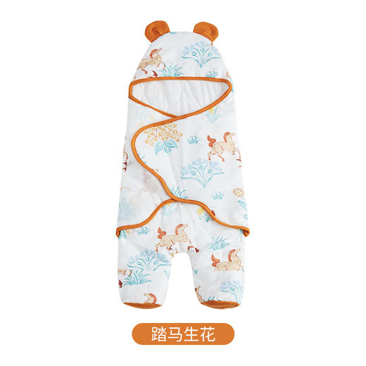 i-baby/英伦宝贝恒温纱布新生儿二合一抱被 宝宝包被春秋包被 婴幼儿纱布包巾 商品图3