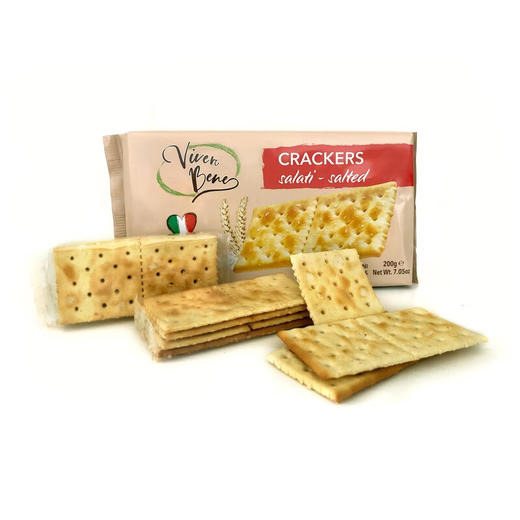 意大利味贝尼苏打饼干系列200g 原味/全麦/咸味 层次分明一口酥脆 151148/151149/151150 商品图1