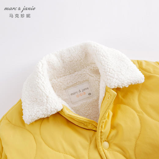 马克珍妮秋冬新款 男女童仿羊羔绒翻领棉衣 儿童外套221110 商品图5