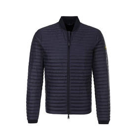 ARMANI 阿玛尼 男士徽标贴花长袖拉链羽绒服 蓝色 6Y6B39 6NLEZ 0583