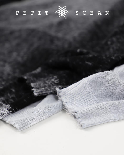 PETIT SCHAN小闪 CLO#052 Dirty Sweater 羊绒棉 印染带帽针织衫 商品图11