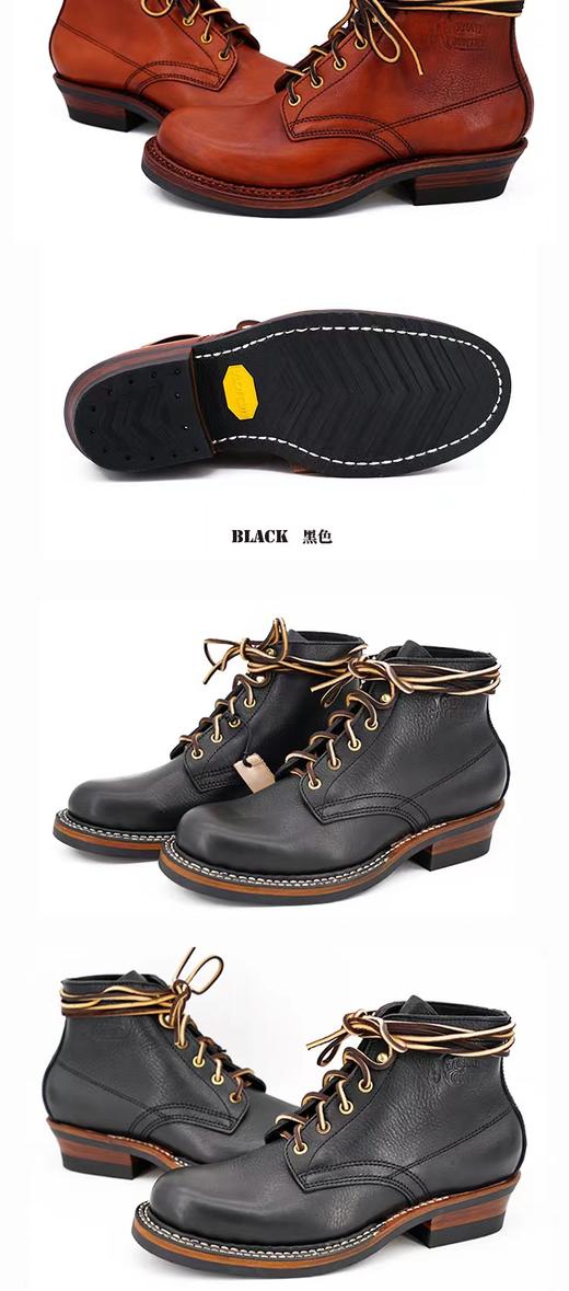 Alternative country 工装靴复古机车短脸靴0401 商品图6