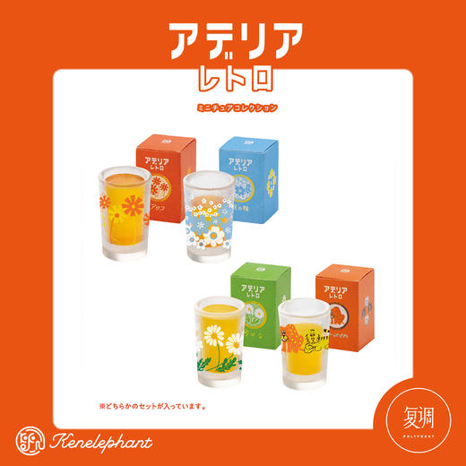 现货 Kenelephant 复古玻璃杯 盲盒 迷你收藏彩盒版 商品图5