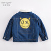马克珍妮秋冬新款 男童仿羊羔毛牛仔棉衣外套221618 商品缩略图2