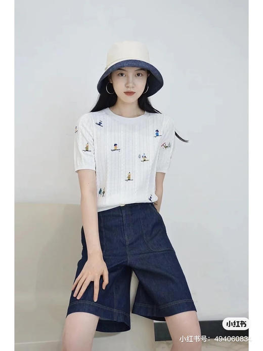 icicl*小禾 牛货老客入--【超美的滑雪小人短袖针织衫】 商品图14