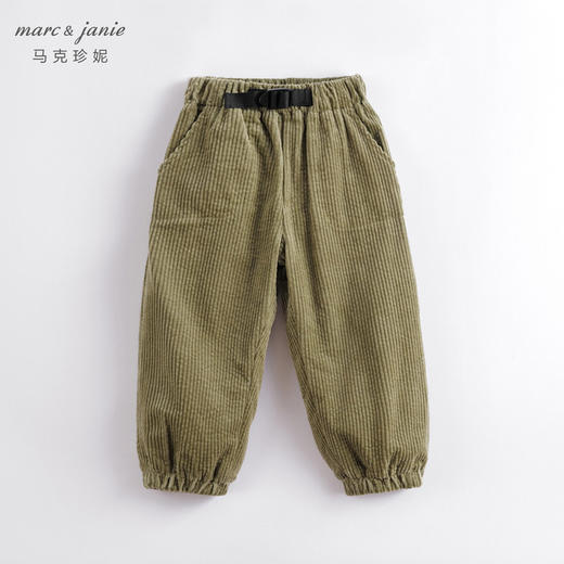 马克珍妮秋冬新款 男童泡泡灯芯绒加绒裤子 儿童长裤221771 商品图0
