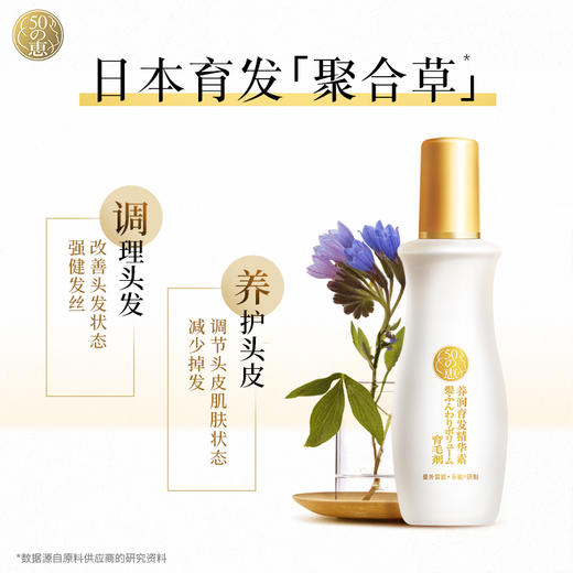 【国妆育发特证   送同款育发精华30ml】五十惠育发精华 含50种育发成分  养护头皮发丝  养润头发 清爽滋养丰盈洗护套装 商品图3